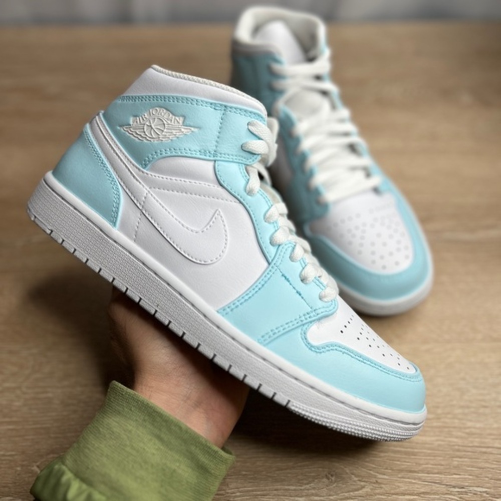 Nike Air Jordan 1 Mid Custom Hand Painted Sneakers